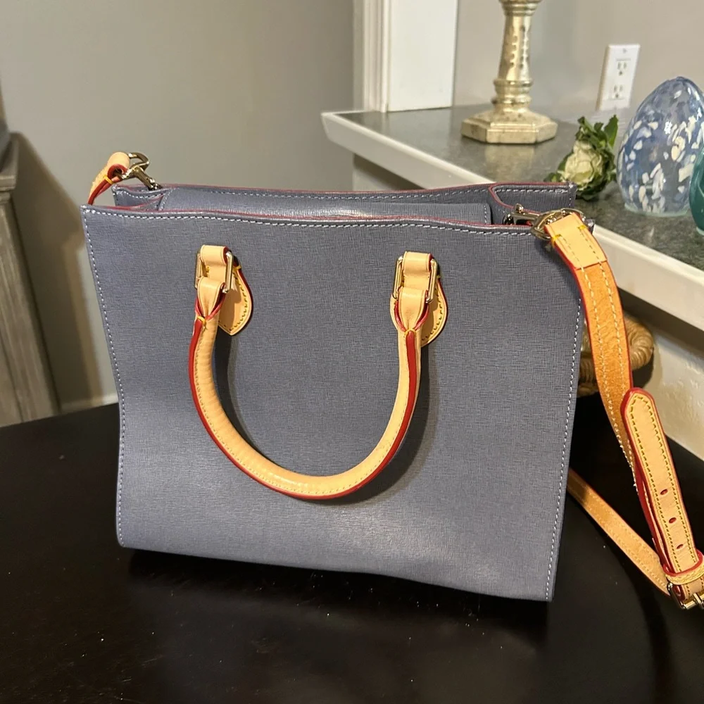 Dooney and Bourke Janine  Bag Blue / Gray color Leather